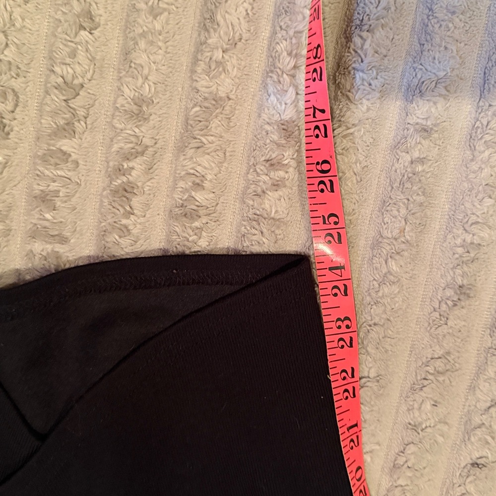Trendy Queen Black Cropped Wide Leg Pants Tulip Hem Pockets Medium - Picture 5 of 7